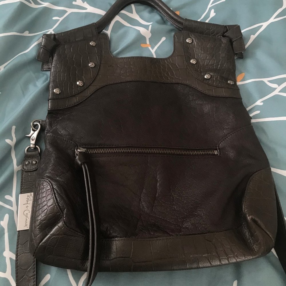 FOLEY + CORRINA Lady Tote Bittersweet Croc Combo